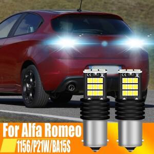 2x P21W LED 역방향 전구 백업 램프 BA15S 7506 1156 5008 R10W Canbus Alfa Romeo Giulietta Mito 147 159
