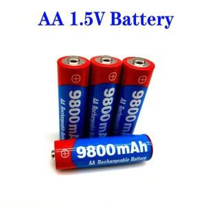 2021 New2 ~ 20개/몫  AA 충전식 배터리 9800mah 1.5V Led 라이트 장난감 Mp3  알카라인 Batery