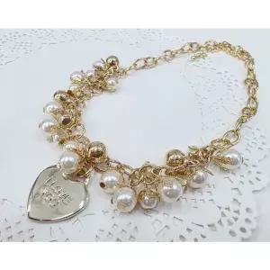 강아지 러브 진주 목걸이 1P 패션 액세서리 고양이 ORN4+8lBd