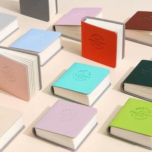 3Pcs 미니 소형 노트북 미니 소형 소형 낙서 책 빈 스크랩북 포켓 메모장 가죽 패드 귀여운 그림 48 시트