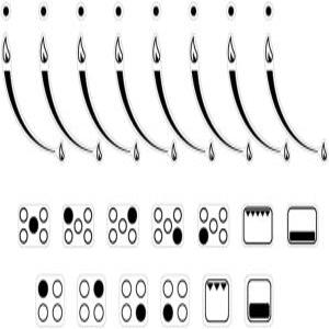 MANWU 2세트 불꽃 표시기 링 스토브 스티커 데칼 버너 쿡탑 레인지 상판 표시 오븐 교체 접착 손잡이 심볼