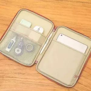 무지 아이패드 태블릿 파우치 캔버스efg575