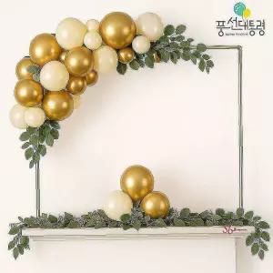 풍선대통령 골드 철제 프레임 아치 테이블hij350