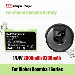 iRobot Roomba i7 e5 i3 i4 시리즈-i7+ 7150용 리튬 이온 교체 배터리- 및 신뢰성14.4V 2600mAh/3200mAh