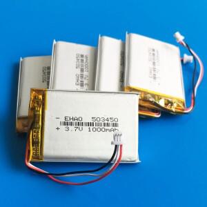 폴리머 리튬 리포 충전식 배터리 503450 JST 1.0mm 3 핀 플매트 카펫 러그 스마트폰 DVD mp3 LED 램프 카메