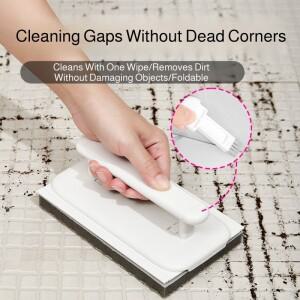 호환상품 3-in-1 접이식 다기능 창문 홈 청소 브러쉬 - 욕실용 고효율 가터 도구 세트