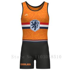 남자 레슬링 원피스 피트니스 바디 슈트 복싱 스포츠 역도 파워 리프팅 스킨 프로 스페인 호주 로잉 유니폼