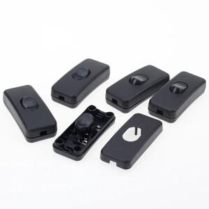 호환상품 5개/몫 ON/OFF 인라인 스위치 블랙 테이블 램프 책상 조명 코드 케이블 110-250V