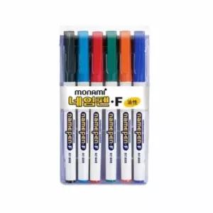 [문구/오피스] 네임펜 세트 중간 글씨용 6색 필기구 후배 선물용