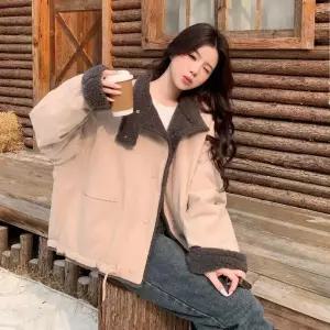 안감 여자코트 모피 도톰 램스울 코트 원템1