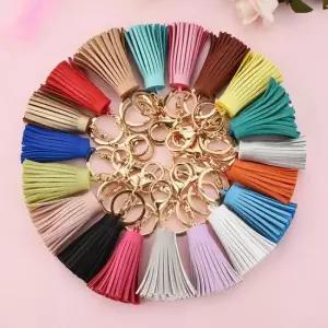 태슬 가죽 태슬 키홀더 가방 참장식 여행 백참 자동차 노리개 인