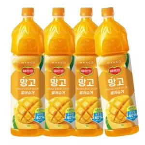 델몬트 망고 로어슈거 저당 망고쥬스 1.5L, 12개