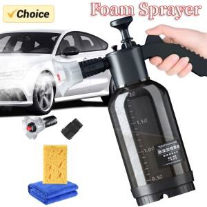 세차 거품 분무기 핸드 펌프 공압 폼 캐논 스노우 폼 스프레이 병 자동차 액세서리 가정 청소 도구 2L