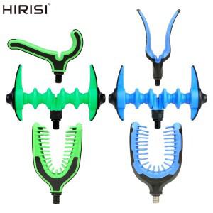 1pcs 조정 가능 미끄럼 방지 낚시대 레스트 헤드 잉어 낚시 회전 피더 포드 홀더 브래킷 안전한 안정성로드
