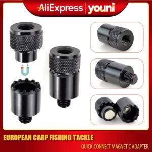 퀵릴리스 낚싯대 브래킷 어댑터(2/3/4개) - 입질 알람용 내장 자석 포함 M3/8 나사