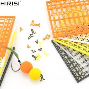 10피스 잉어 낚시 용품 헤어 리그 보일리 미끼 스토퍼 노란색 익스텐더 액세서리