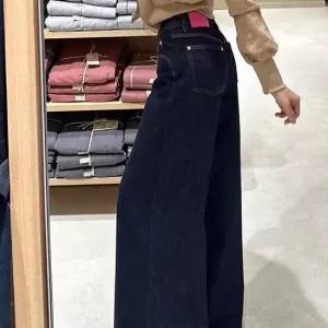 [아리엘스타일]와이드핏 컬러포인트 봄데님 제이즐데님팬츠