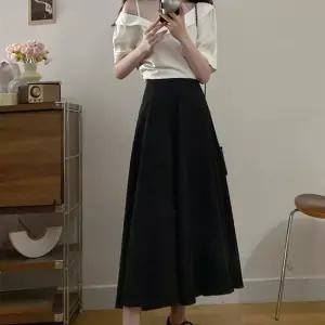 [아리엘스타일]오프숄더배색 플레어라인 하객룩원피스 멜로쥬투피스