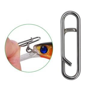 후크 커넥터 15mm/18mm /23mm 낚시 미끼 인터록 스냅 회전 잠금