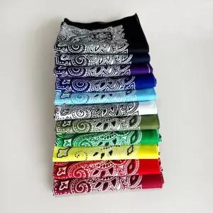 컬러 페이즐리 반다나 손수건 스카프 등산 러닝 두건 Uqr5+7YYN