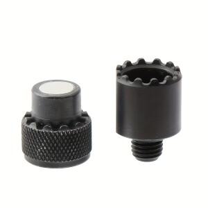 자석이 내장된 알루미늄 합금 낚싯대 브래킷 커넥터 바이트 경보 장치용 M3/8 스레드 퀵릴리즈 어댑터