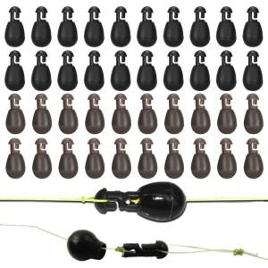 20pcs  변경 구슬 터미널 마이크로 잉어  안티 엉킴 낚시 액세서리 피더 도구 후크와 연결