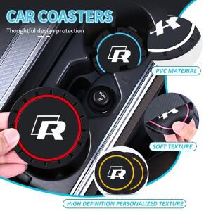 폭스바겐 VW 티구안 CC 제타 폴로 골프 4 5 6 파사트 B5 B6 B7 용 실리콘 차량용 물컵 홀더 코스터 미끄럼