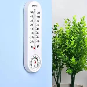 벽걸이 온습도계 6.8x23cm 아날로그 숫자 빅사이즈 가정용