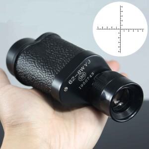 사냥용 단안 망원경 전문 쌍안경 거리계 거리 계량기 야간 투시경 캠핑 장비 낚시 도구 8x30