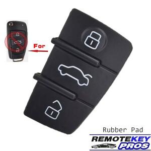 호환상품 KEYDIY 3버튼 고무 패드 플립 리모컨 키 키리스 스위치블레이드 교체용 폴딩키 (아우디 호환 A3 A