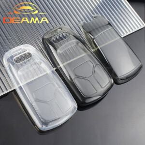 호환상품 아우디 호환 A4 B9 Q5 Q7 TT 8S 2016 자동차 키 케이스 투명 액세서리 원격 제어 커버