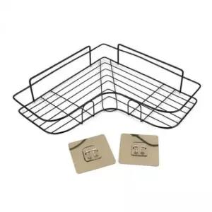 [SBD] 블랙 코너선반 부착식 욕실 수납 선반 정리대