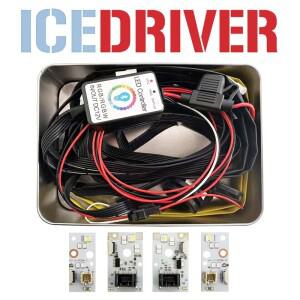 주간 주행등 RGB 매트릭스 전구 아이스 드라이버 아우디 호환 RS3 A3 DRL 다색 LED 보드 2016-2020 레드 블