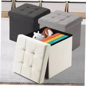 스툴의자 스툴 중형 접이식 낮은의자 수납 미니 스톨 가죽 작은