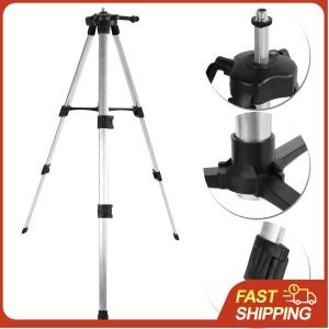 알루미늄 합금 레벨 경사계 삼각대 120cm 높이 5/8인치 장착 구멍 측량 기기 스탠드 지지대