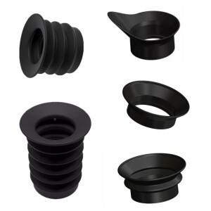 PVS NVE Pard 고무 리코일 아이 프로텍터 컵 라이플 스코프 열 화상 야간 투시경 Googles 아이피스 가드 실