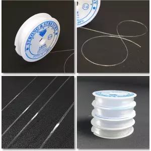 미니멀 비즈공예부자재 투명 비즈줄 팔찌우레탄줄 팔찌만들기줄 0.8mm