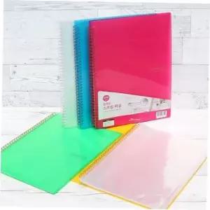 크리어파일 청운 Color Chip 트윈스프링 클리어화일 A4 40매 10개
