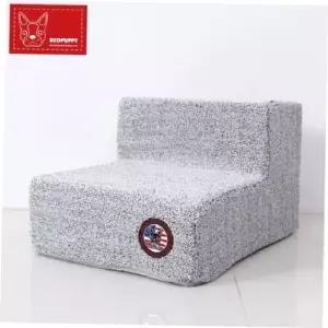 강아지방석 레드퍼피 노르웨이 펫스텝 2단-퓨터그레이