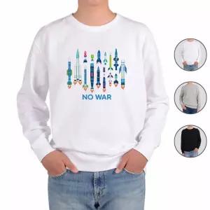 맨투맨 전색상 무기 WAR 전쟁과 평화 D 프린트셔츠 UyE3+1tph