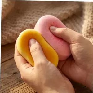 딸기치즈빵스퀴시 치즈빵 딸기치즈빵 말랑이 스퀴시 슬로우라이징 힐링템 말랑 쫀득 세트