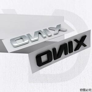 호환상품 Chevrolet ONIX 3D 네임 플레이트 배지 사이드 수정 된 Deocration 스타일링 액세서리 용 10.7x2.