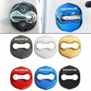 호환상품 4개/세트 자동차 문 잠금 커버 보호 스티커 방청 케이스 버클 액세서리 기아 호환 모하비 로고 스