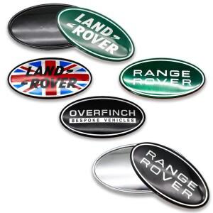 랜드로버 레인지로버 이보크 디스커버리 3 4 디펜더 스타일링 스티커용 ABS 8.6cm 자동차 전면 그릴 트렁크