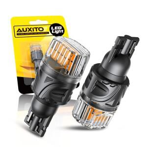 AUXITO LED Canbus 오류 없음 전구 노란색 호박색 흰색 백업 후진등 921 912 자동차 후진 램프 12V T15 W16