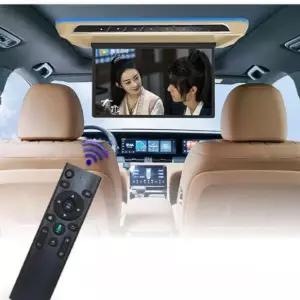 카니발호환 모니터 자동차 15인치 접이식 차량 천장 TV 디스플레이 터치스크린 전동 고화질