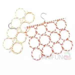 [생활] 원형 옷걸이 12구 행거 머플러 벨트 넥타이 스카프 정리걸이