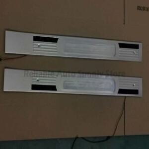 호환상품 토요타 FJ 크루저용 LED 라이트 문 실 플레이트 미끄럼 방지 스테인리스 스크래치 가드 웰컴 페달