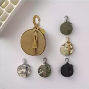 포인트 미니 밀리터리 전술 파우치 버클 소품 원형 몰리 키