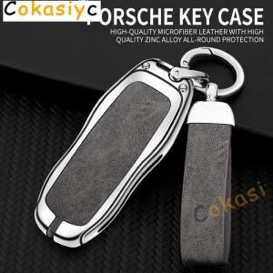 Panamera Macan Porsche Cayenne 911 996 자동차 커버 스킨 홀더 보호 쉘 액세서리 키 체인 케이스